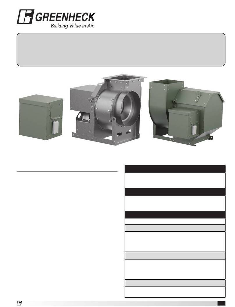 Greenheck USF Installation, operation and maintenance manual