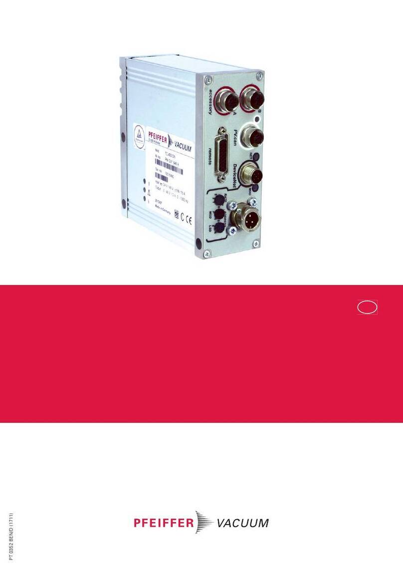Pfeiffer Vacuum TC 400 DN User manual