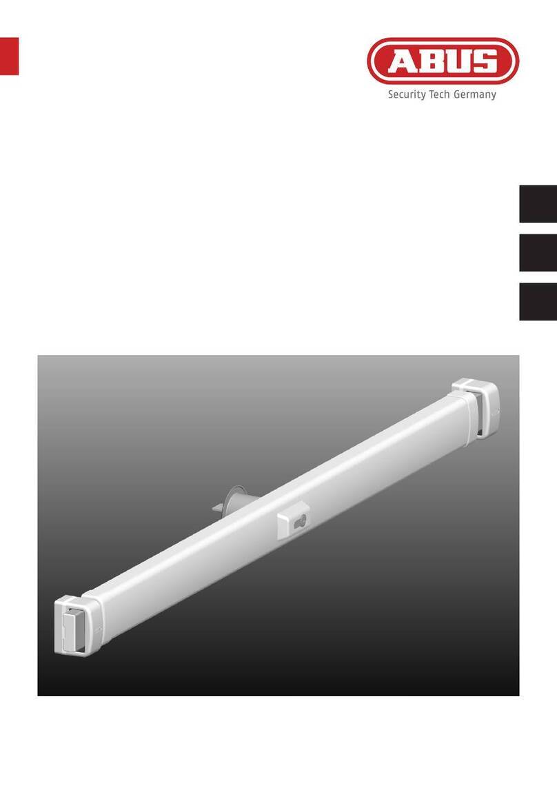 Abus PR2600 Fitting and operating instructions