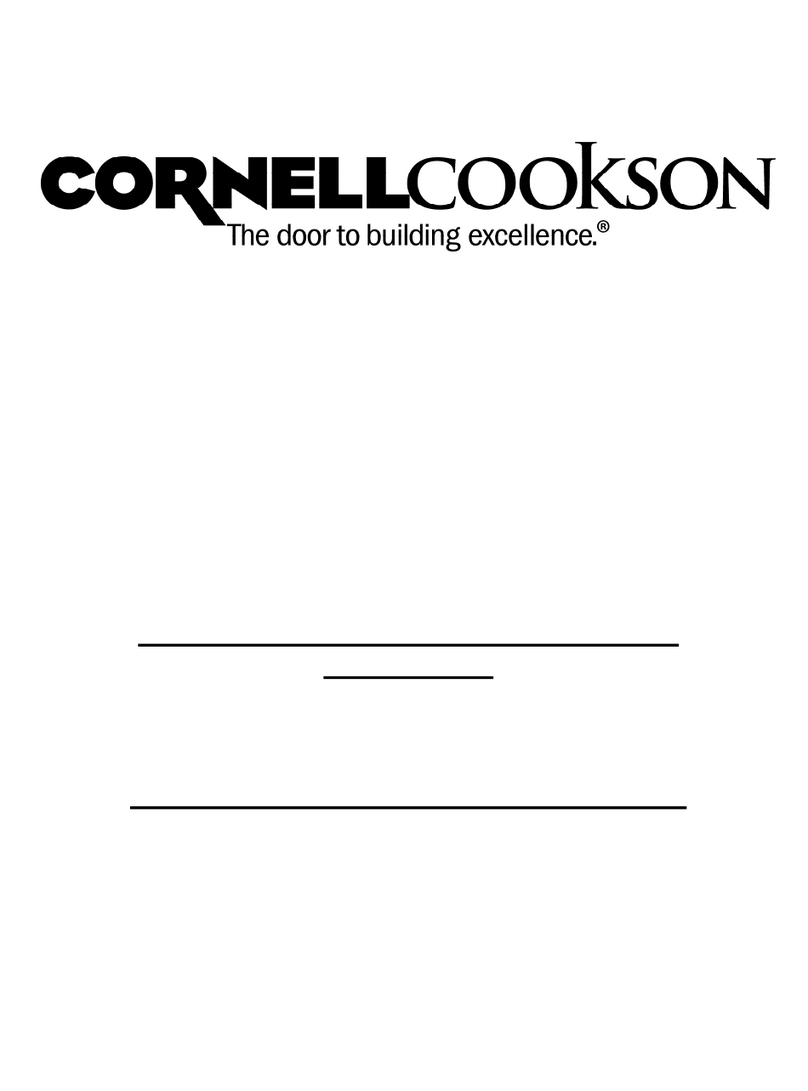 CornellCookson SGH 50023E Installation instructions and operation manual