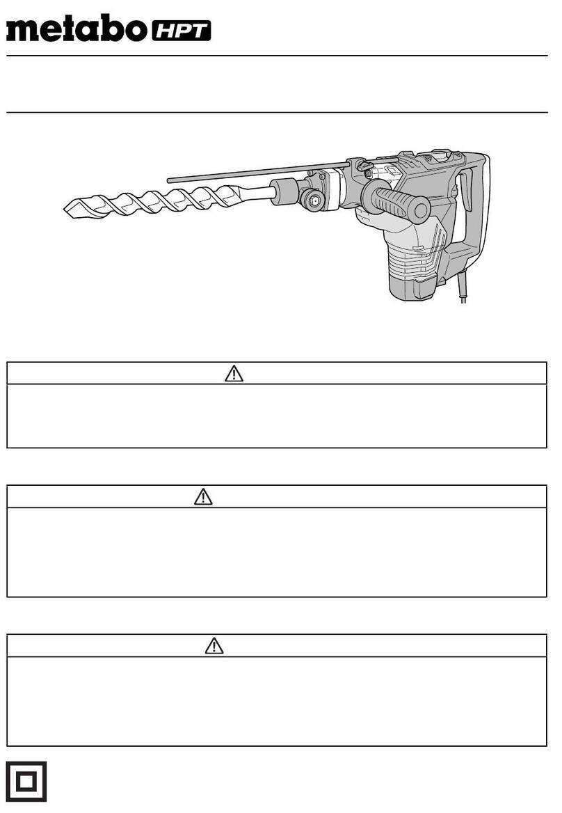 Metabo HPT DH 38YE3 Troubleshooting guide