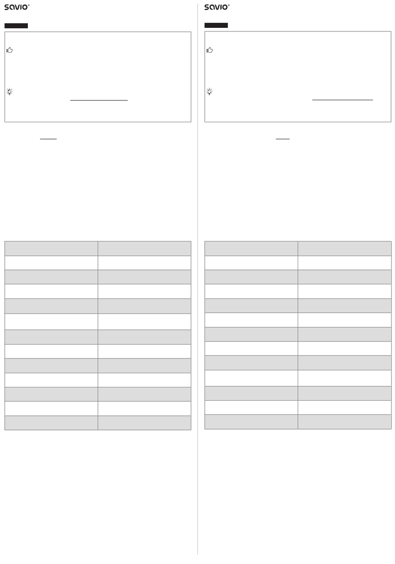 Savio LZ-08 user manual