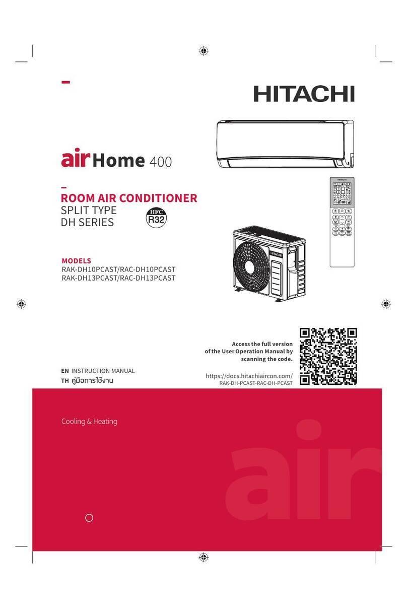 Hitachi airHome 400 RAK-DH10PCAST User manual