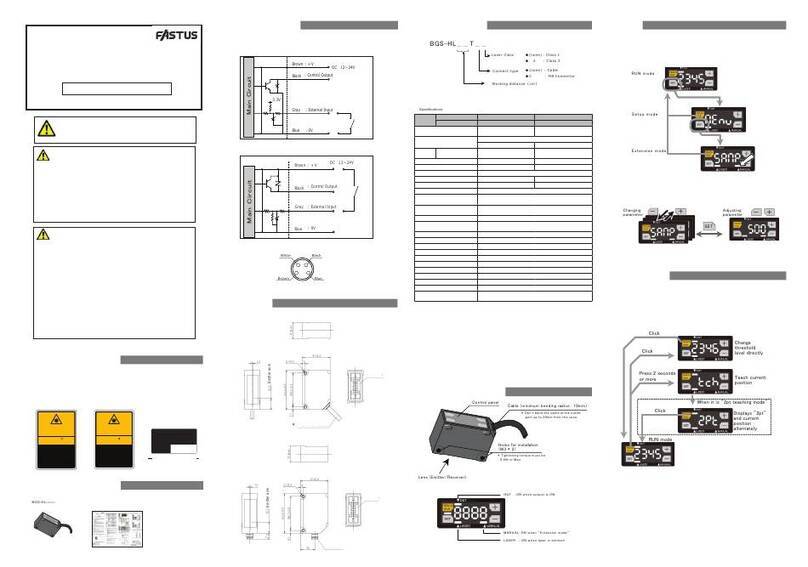 Fastus BGS-HL Series instruction manual Fastus BGS-HL Series instruction manual