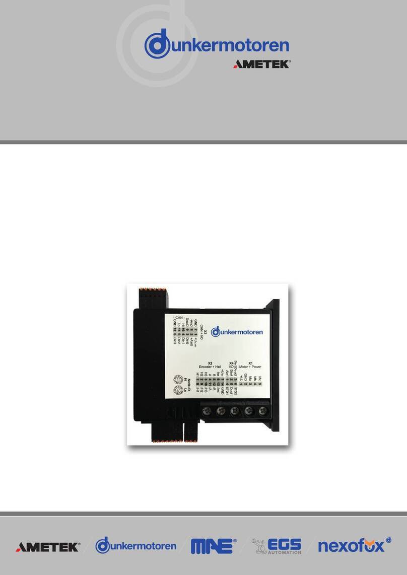 Ametek Dunkermotoren BGE 6060 A EC Translation of the original function and connection guide