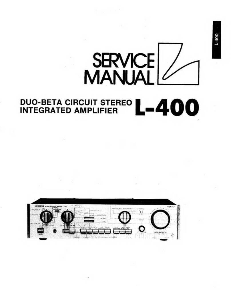 Luxman L-400 User manual