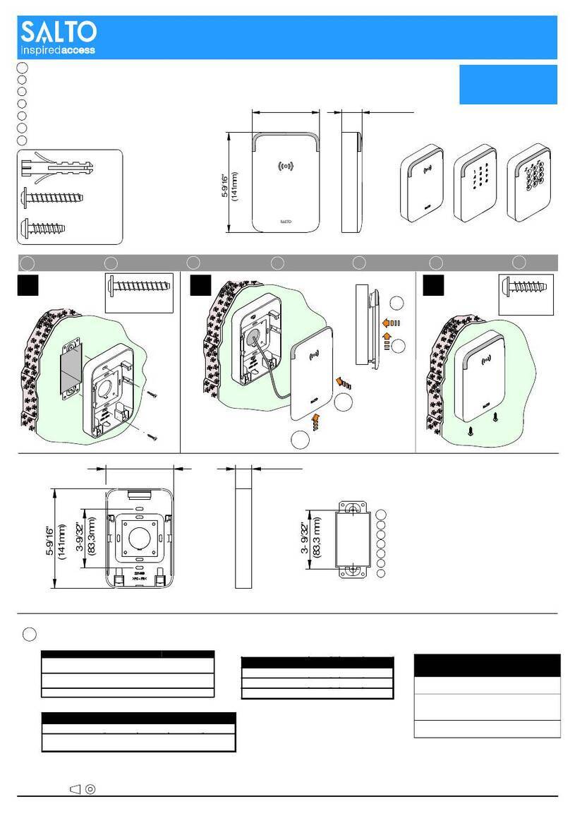 Salto Design XS installation guide