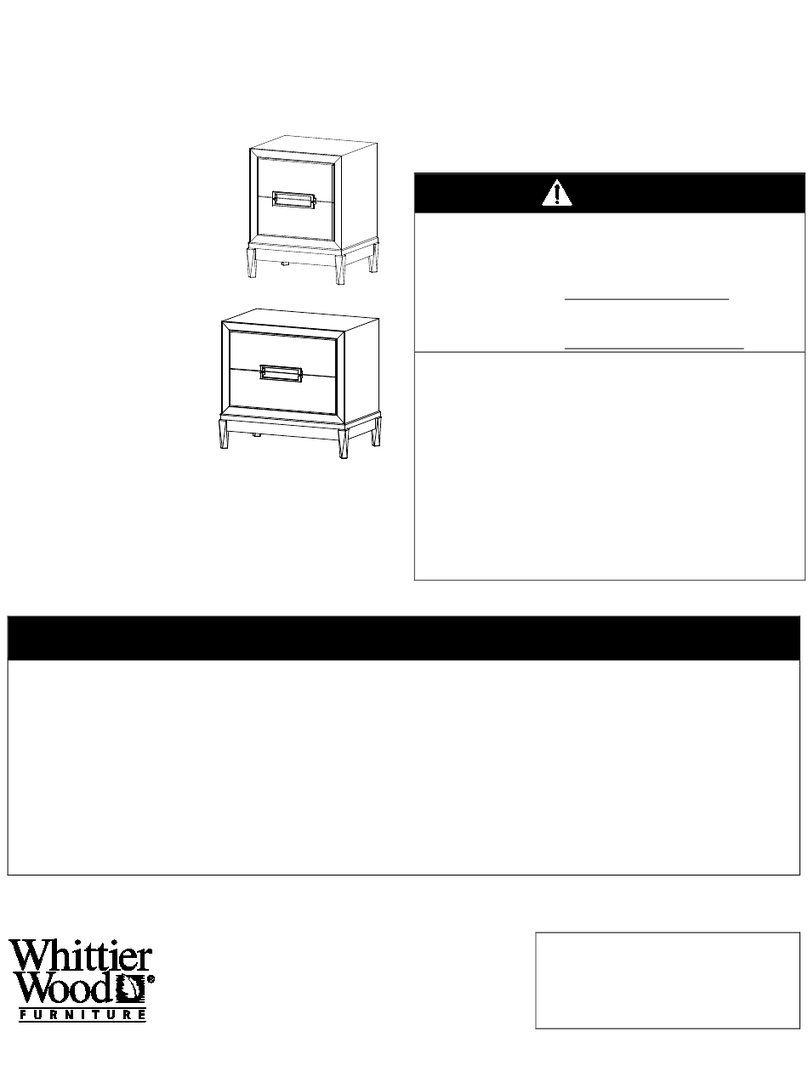 Whittier Wood Furniture Catalina 3307SANa Assembly instructions