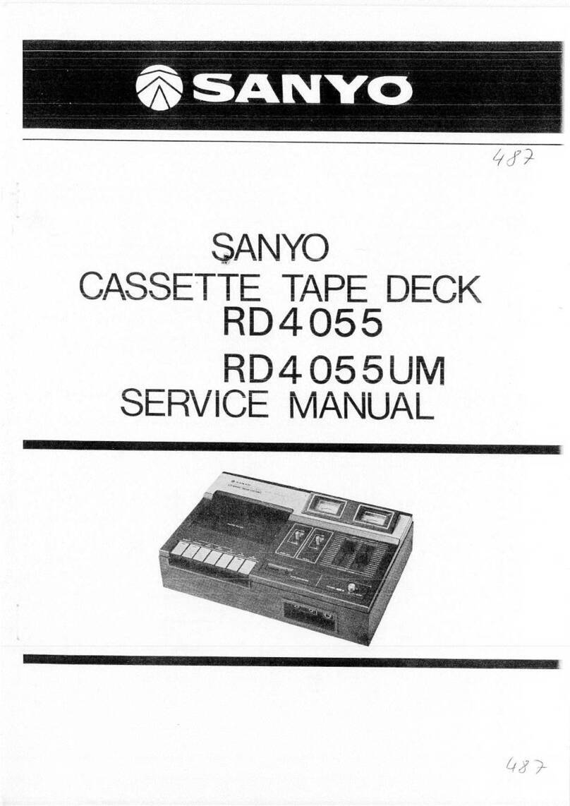 Sanyo RD4055 Service manual