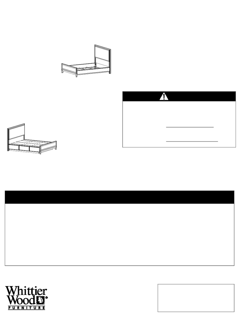 Whittier Wood Furniture Catalina 3327SAN Assembly instructions