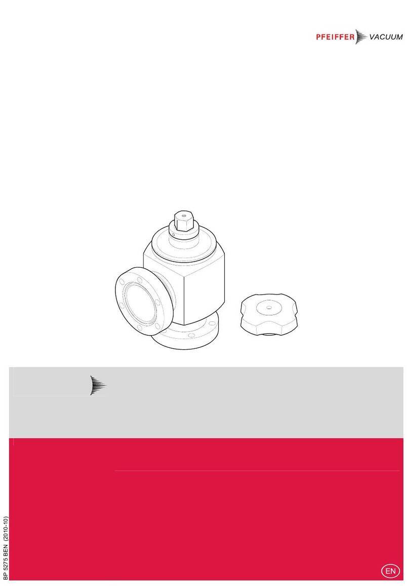 Pfeiffer Vacuum UHV 016 CU User manual
