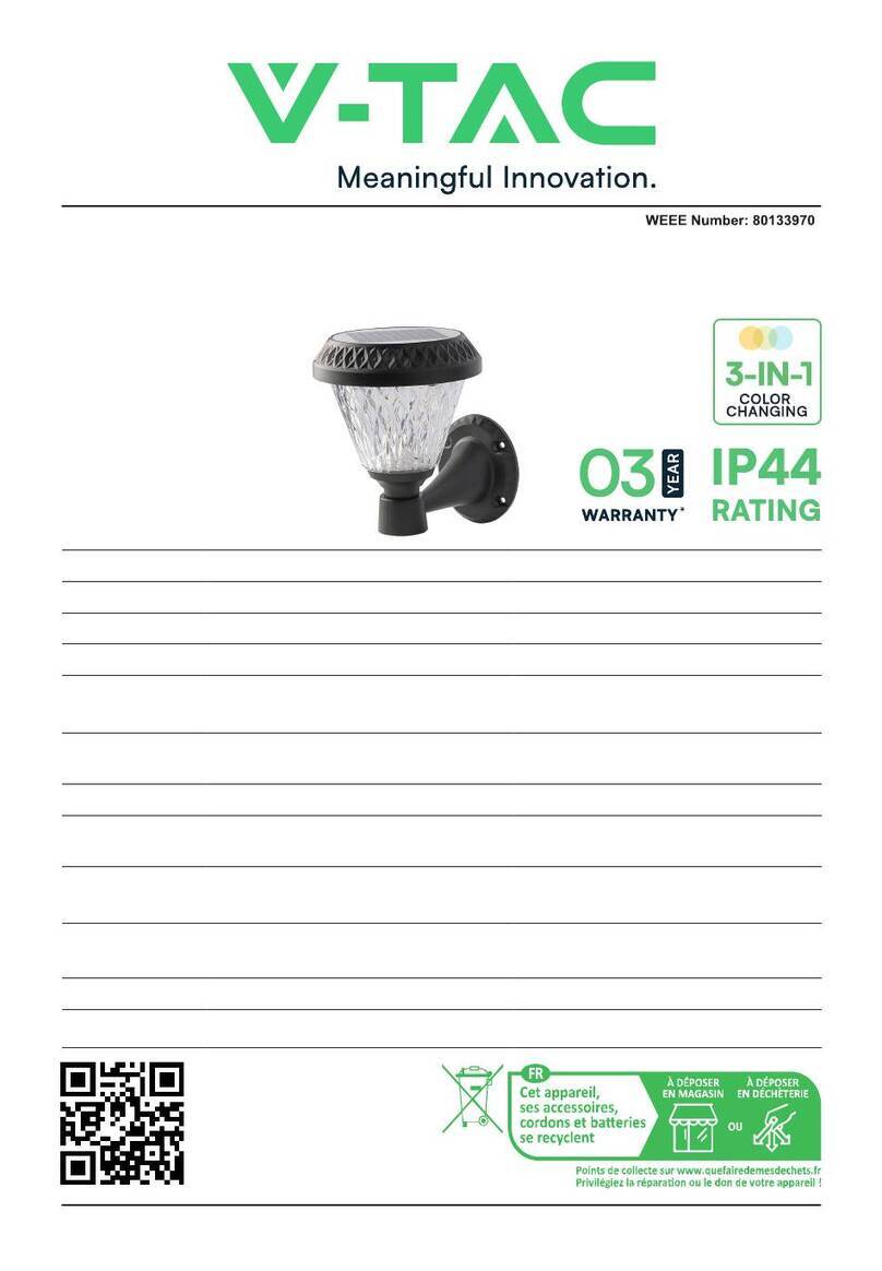 V-TAC VT-969 instruction manual