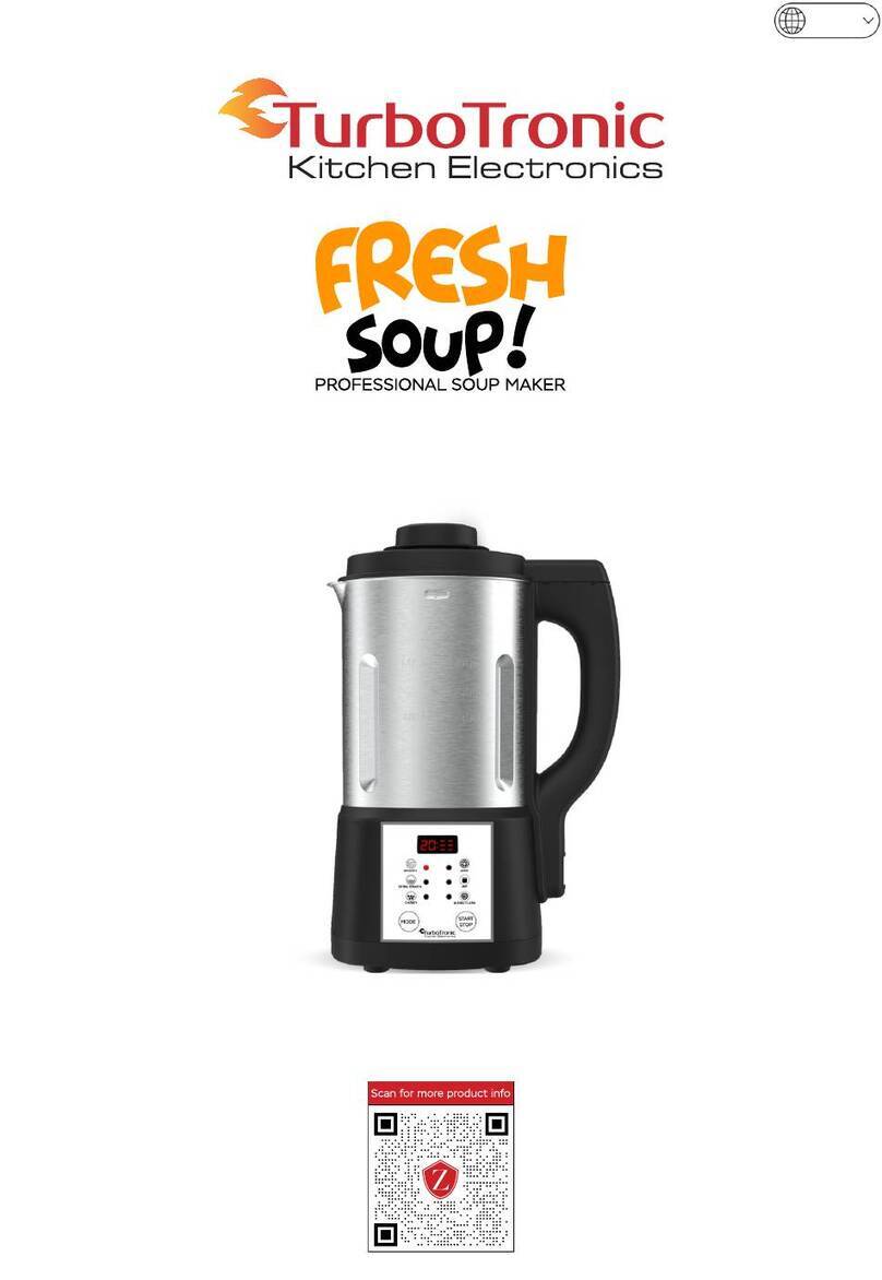 TurboTronic FRESH SOUP! TT-FSM7 instruction manual