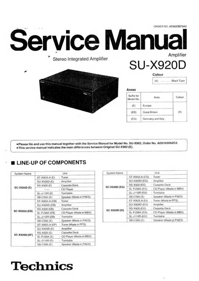 Technics SU-X920D User manual
