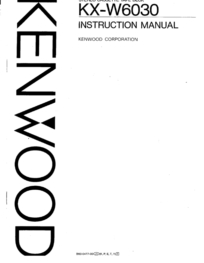 Kenwood KX-W6030 User manual