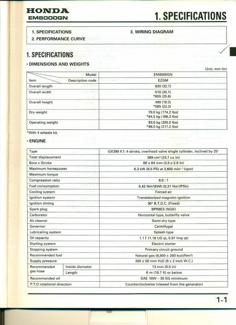 Honda EM6000GN manual