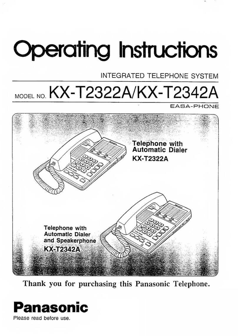Panasonic KX-T2322A operating instructions Panasonic KX-T2322A operating instructions