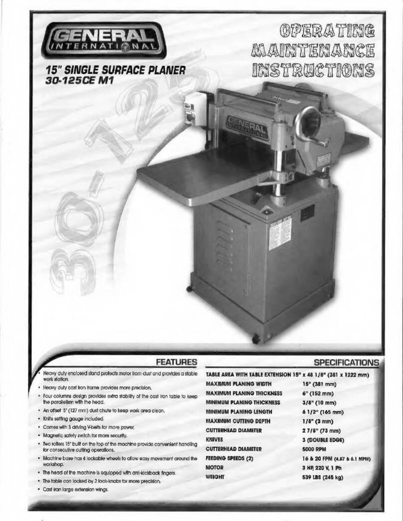 General International 30-125CE M1 operating instructions