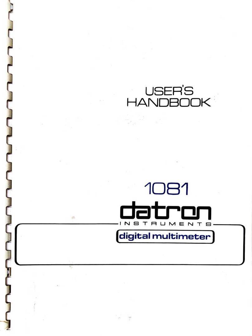 Datron 1081 User handbook