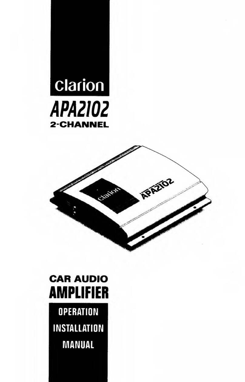 Clarion apa2102 Operation & installation manual