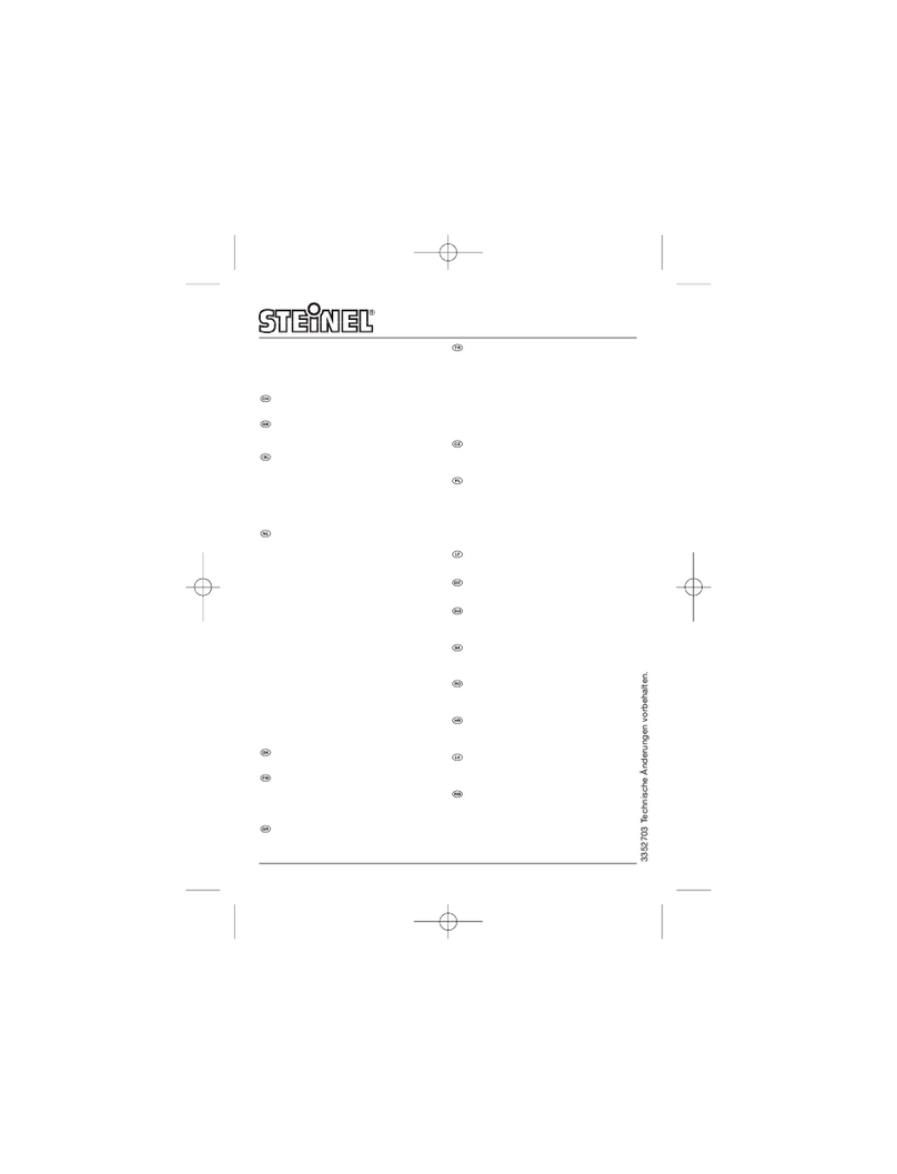 STEINEL Studioline 400 operating instructions