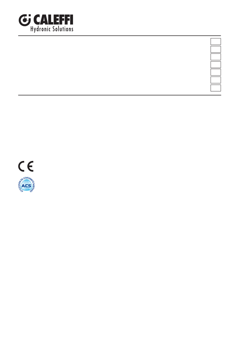 CALEFFI 626 Series User manual