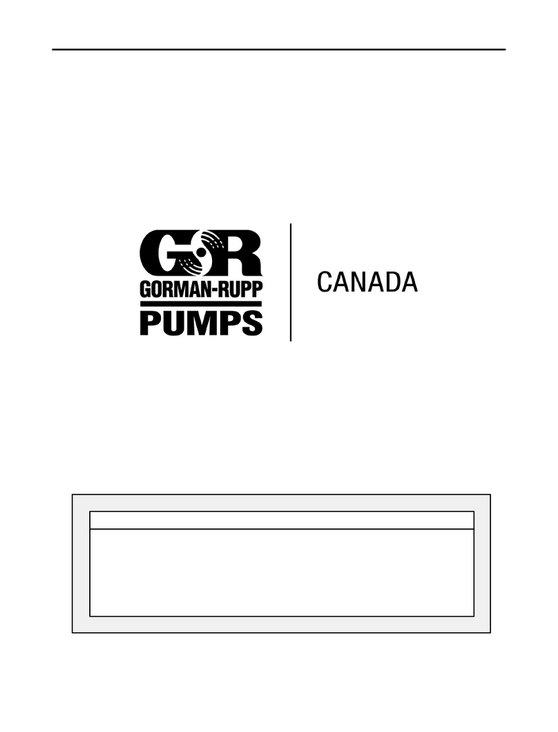 GORMAN-RUPP PUMPS 02K3-B Installation, operation, and maintenance manual with parts list