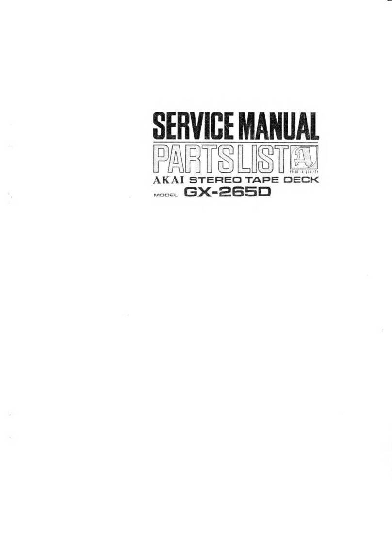 Akai GX-265D Troubleshooting guide