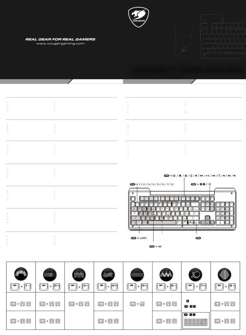 COUGAR COMBAT RGB COMBO User manual