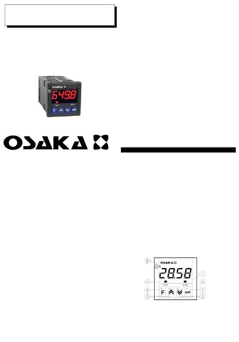 Osaka TE 49 operating instructions