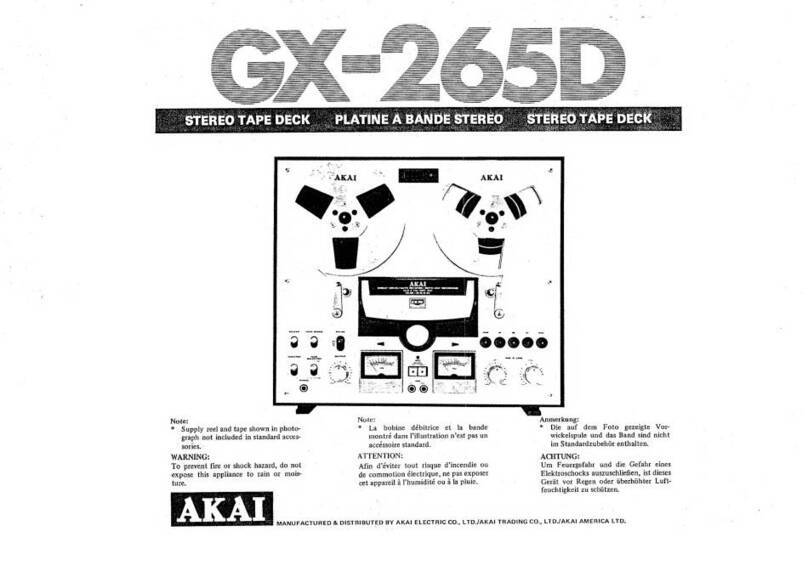 Akai GX-265D User manual
