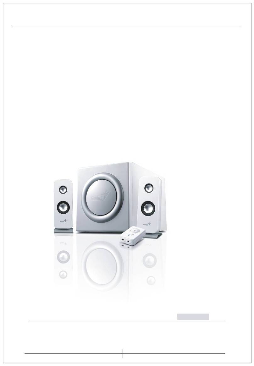 KYE Systems Corp. Genius SW-i2.1 1100 User manual KYE Systems Corp. Genius SW-i2.1 1100 User manual