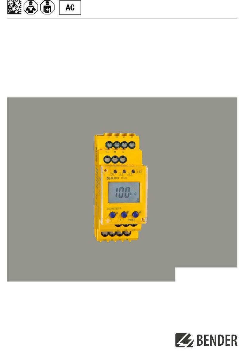 Bender ISOMETER IR423-D4 User manual Bender ISOMETER IR423-D4 User manual