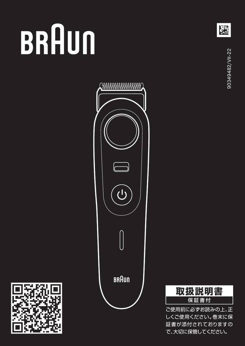 Braun 5808 User manual Braun 5808 User manual