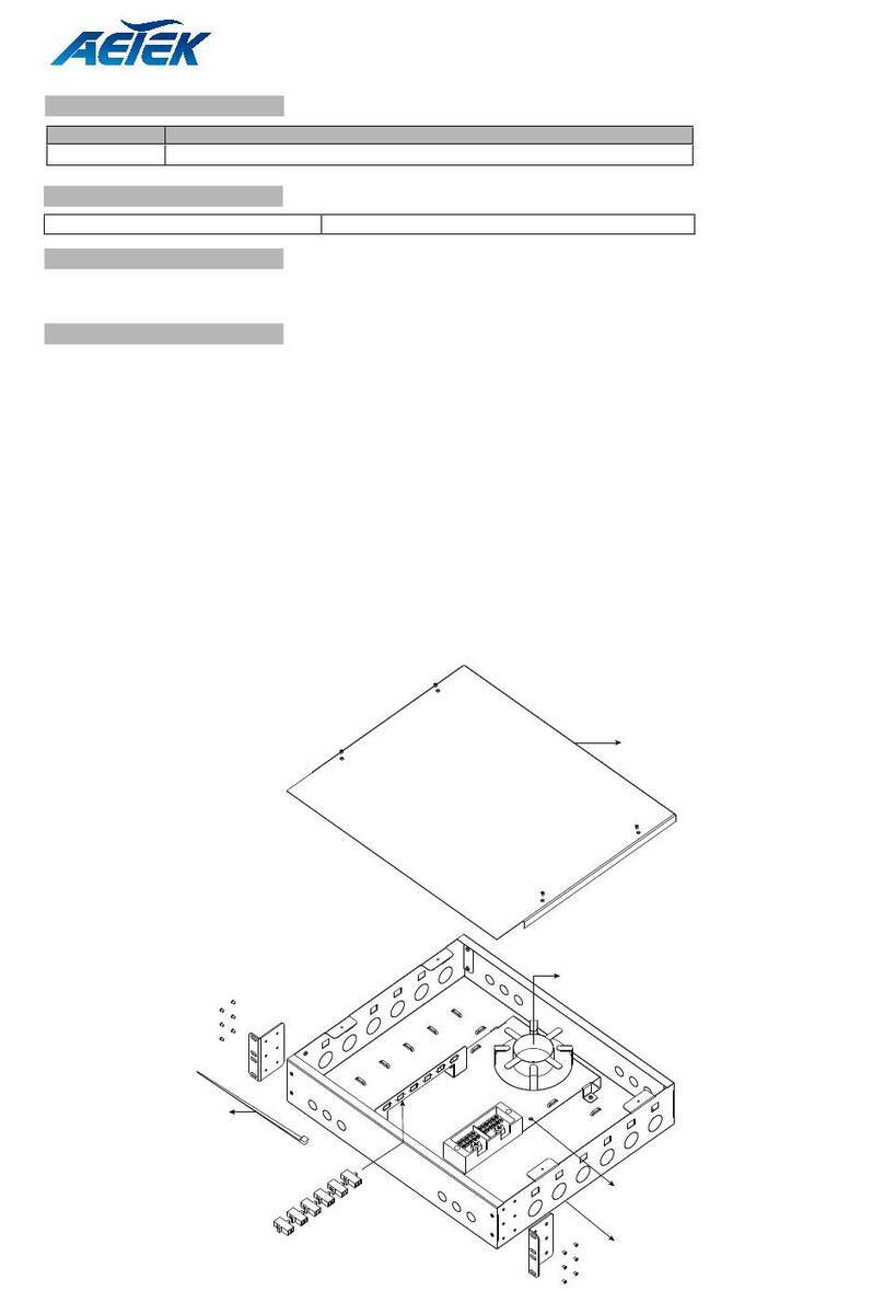 AETEK CH-200 Quick installation guide
