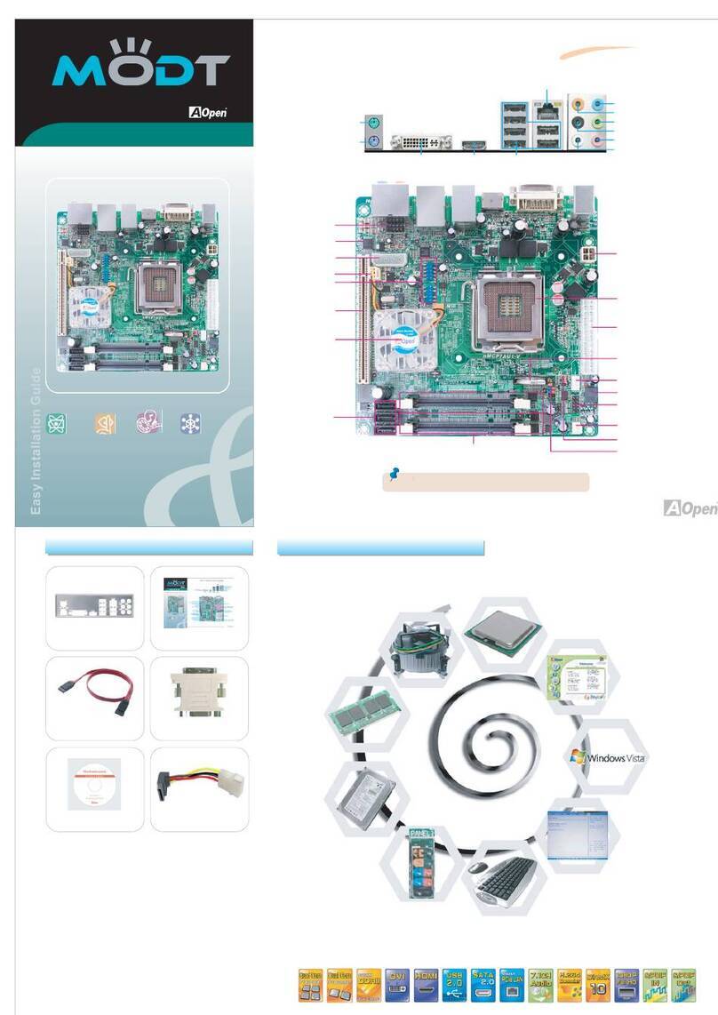 AOpen Modt nMCP7AUt-V Series quick start guide