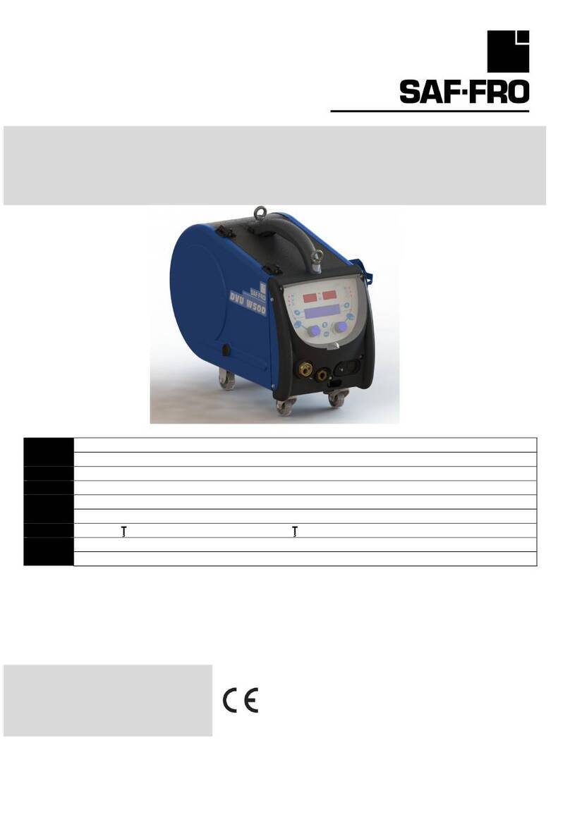 Saf-Fro DVU W500 Instruction for operation and maintenance