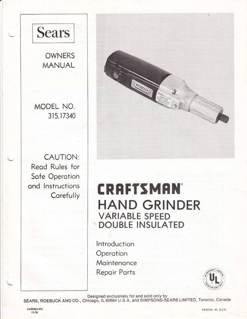 Sears CRAFTSMAN 315.17340 User manual