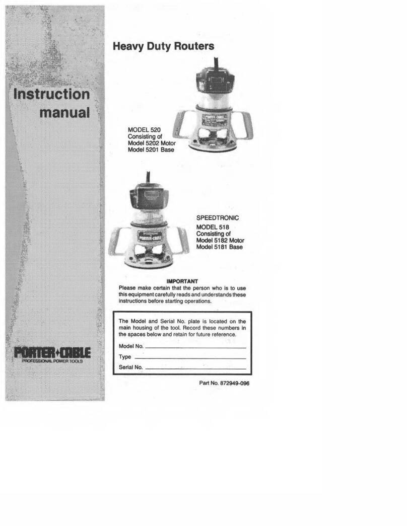 Porter-Cable SPEEDTRONIC 520 instruction manual