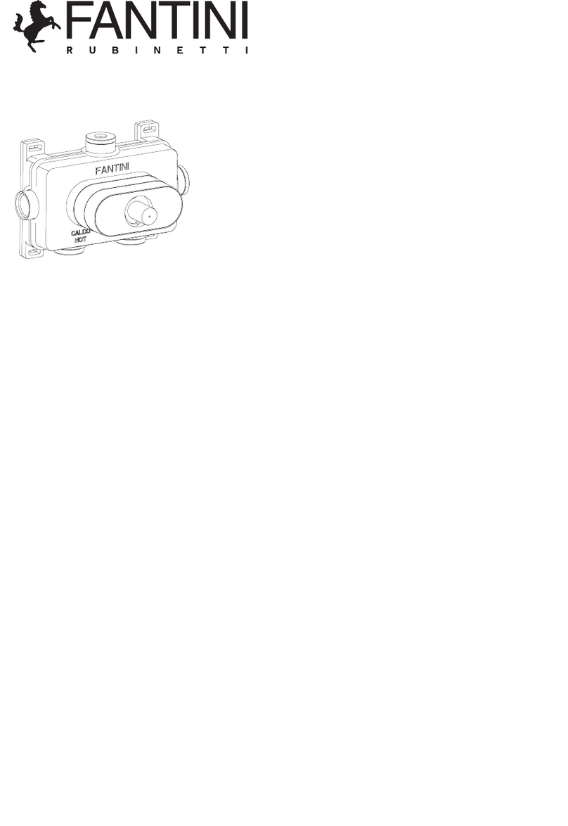 Fantini Rubinetti PARTI INCASSO D400AU instructions