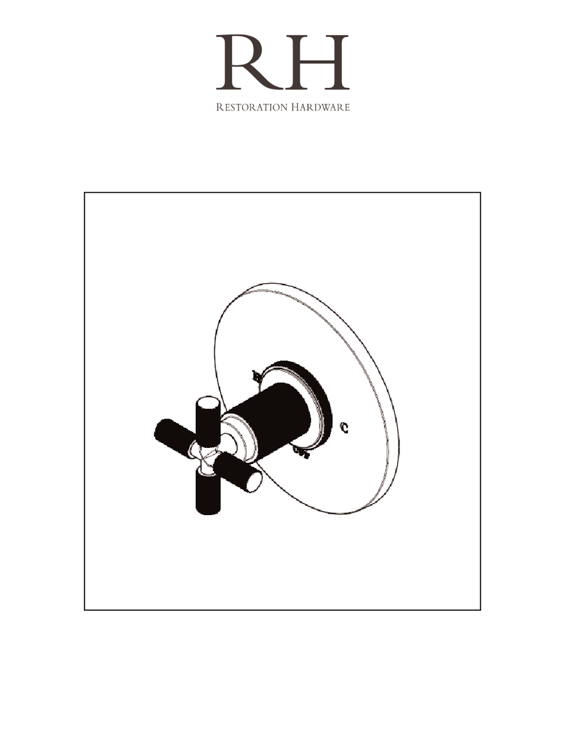 Restoration Hardware KNURLED RH-8940X installation instructions Restoration Hardware KNURLED RH-8940X installation instructions