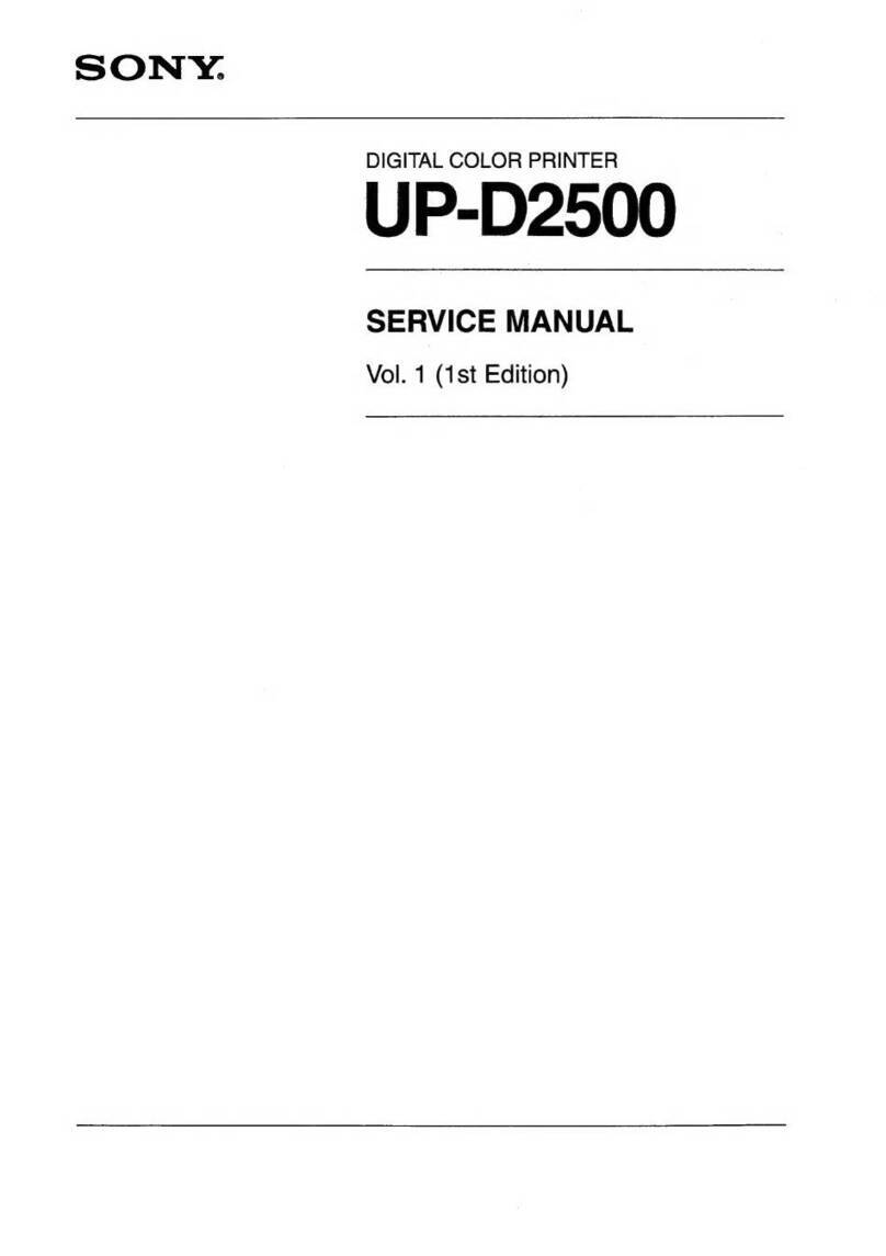 Sony UP-D2500 User manual