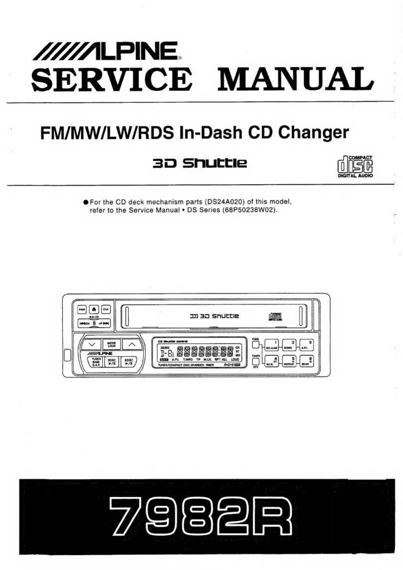 Alpine 3D Shuttle 7982R Service manual