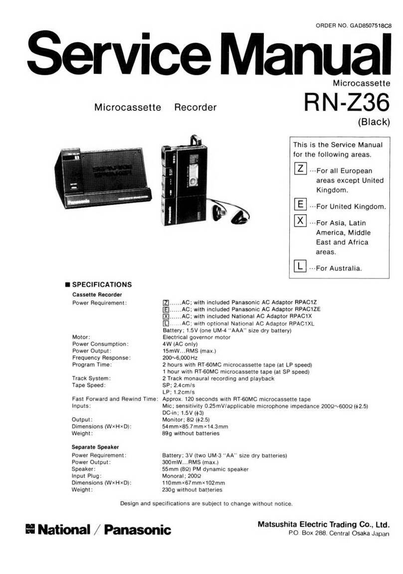 Panasonic RN-Z36 User manual