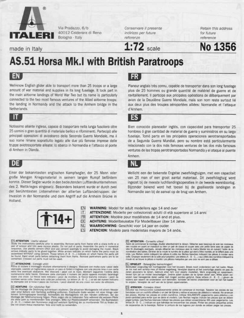 Italeri 1356 instructions