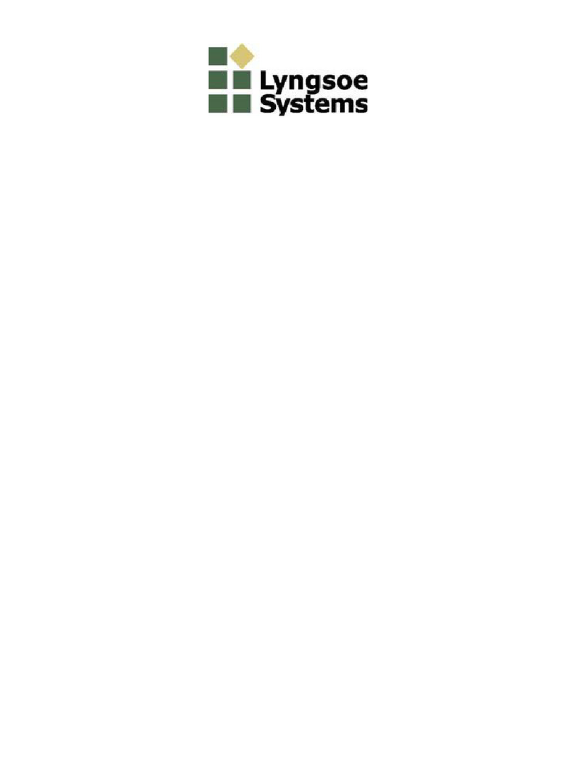 Lyngsoe Systems Rx/Ex XR30 User manual