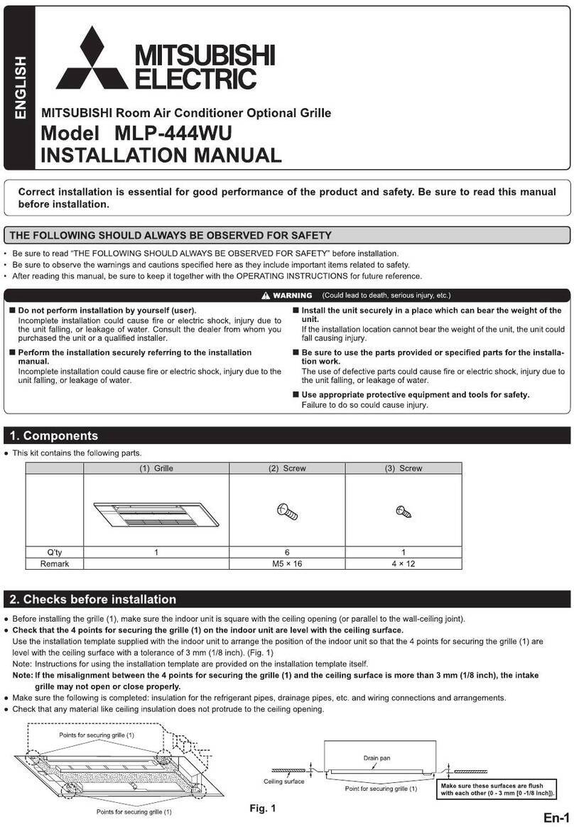 Mitsubishi MLP-444WU User manual