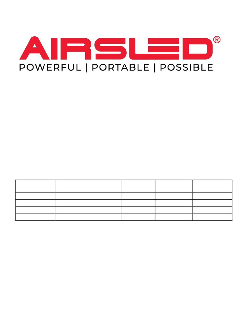 AIRSLED VM2400 owner's manual