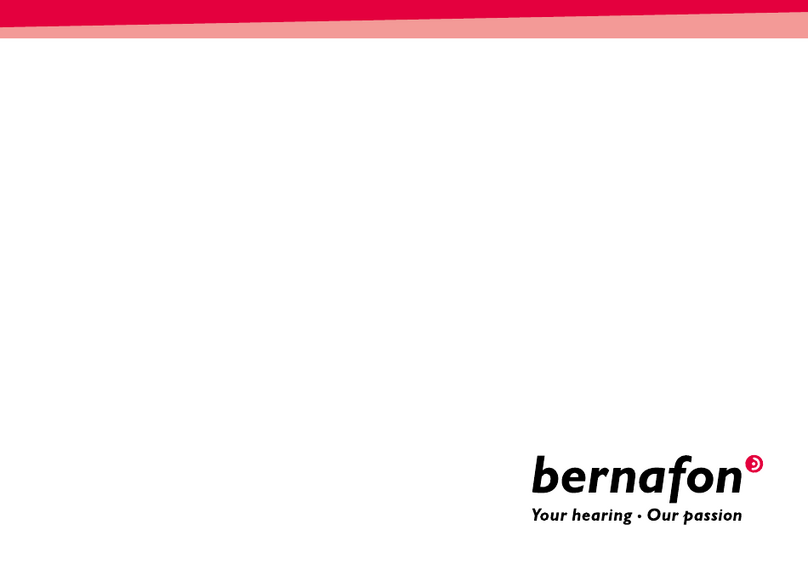 Bernafon RC-N Remote Control Instructions for use