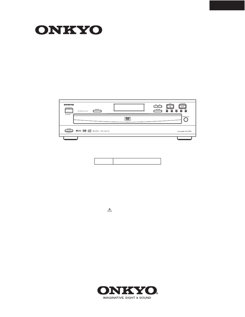 Onkyo DV-C500 User manual Onkyo DV-C500 User manual